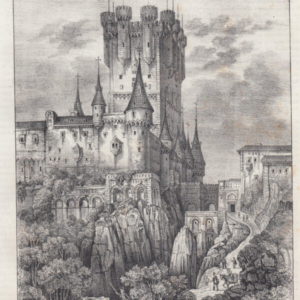 Segovia, Alcazar, Spagna, 1840