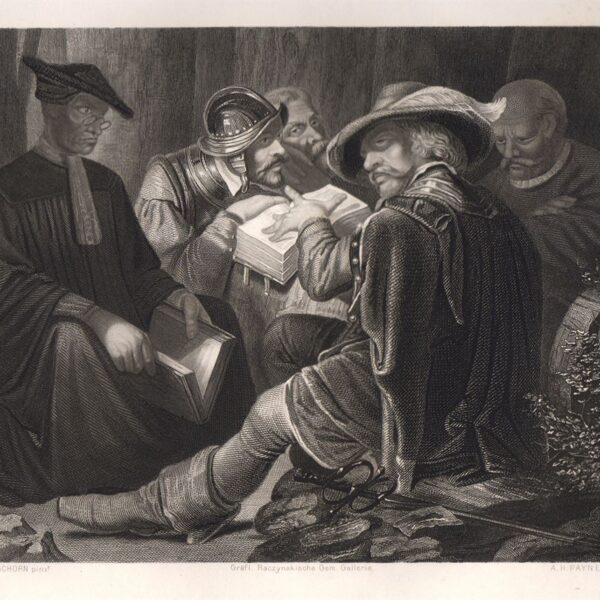 Puritani in campo, A.H.Payne, 1850