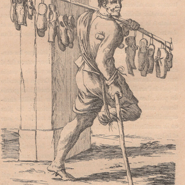 Calzolaio, xilografia dell'800