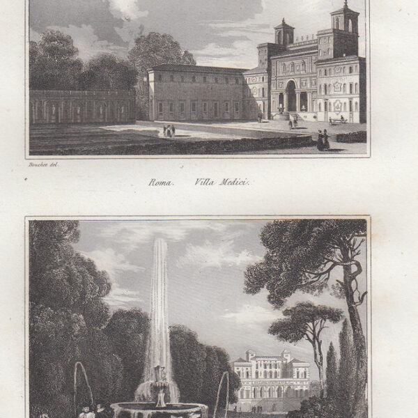 Roma, Villa Medici, Viilla Borghese, 1834-1837