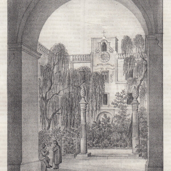 Napoli, Ospizio dei Ciechi, Riviera di Chiaia, 1841