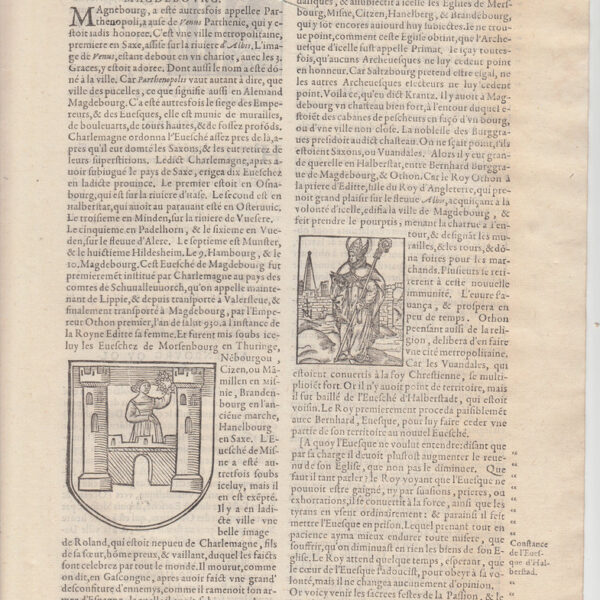 1575 Cosmografia Universale, Stemma di Magdeburgo