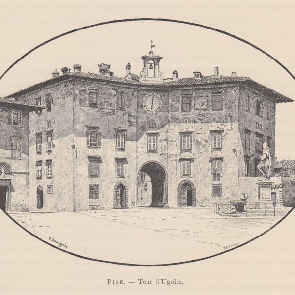 Pisa, Torre di Ugolino, 1890
