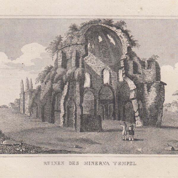 Roma, Rovine del Tempio di Minerva, 1834
