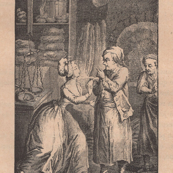 La Bella Panettiera, xilografia dell'800