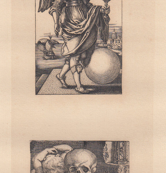 Sebald Beham, Fortuna e Tre Teschi, 1650, XIX secolo