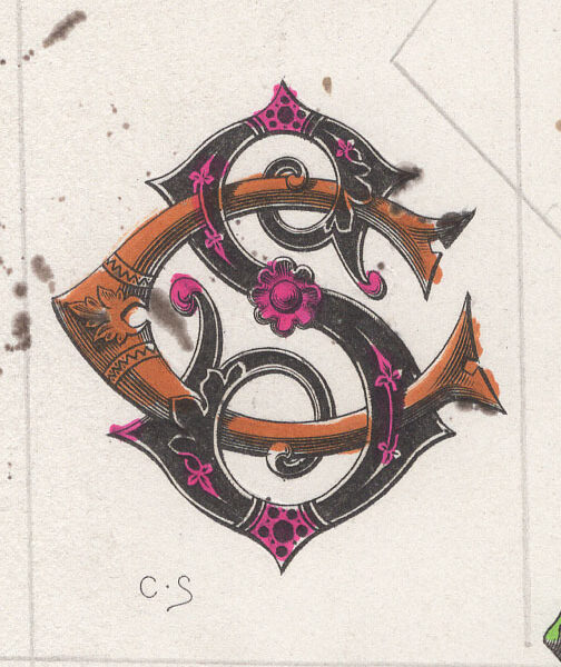 Cifre CS intrecciate, 1881