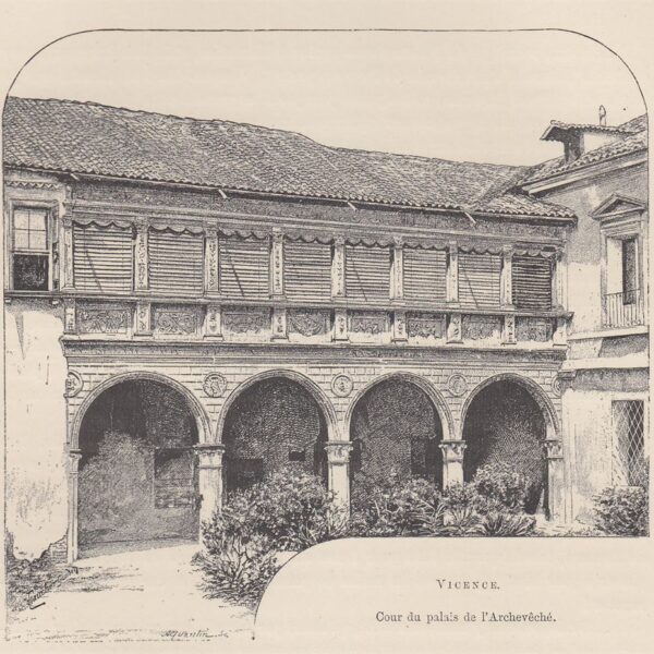 Vicenza, Corte del Palazzo Vescovile, 1890
