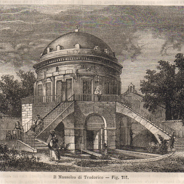 Ravenna, 1865  Il mausoleo di Teodorico
