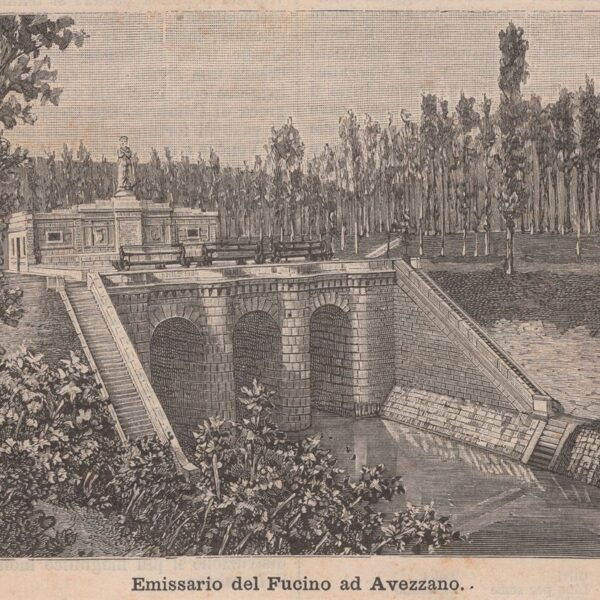 Emissario del Fucino ad Avezzano, 1890