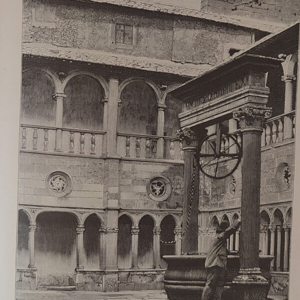 Viterbo, Chiostro di Santa Maria della Quercia, 1886