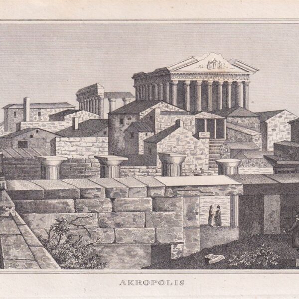 Acropoli, Atene, Akropolis, 1850