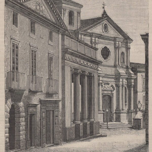 Catanzaro, Teatro municipale e Chiesa dell'Immacolata, 1890