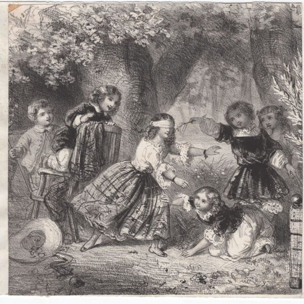 Giocando a moscacieca, 1850