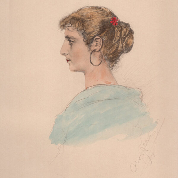 Wilhelm Allers, Volto di ragazza, 1890