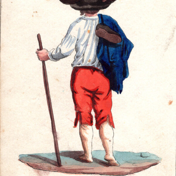 Uomo di Castelnuovo, acquarello