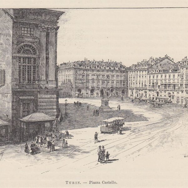 Torino, Piazza Castello, 1890