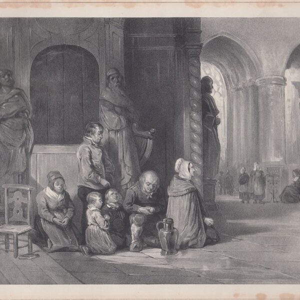 Fedeli che pregano, H.F.C. Ten Kate, 1845