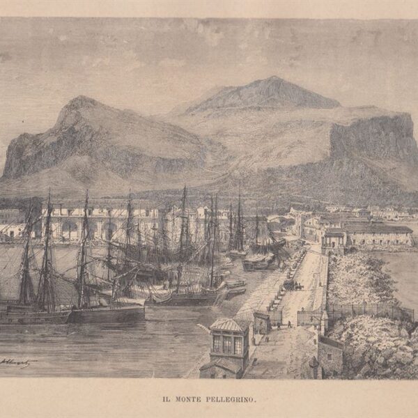 Il Monte Pellegrino, Palermo, 1885