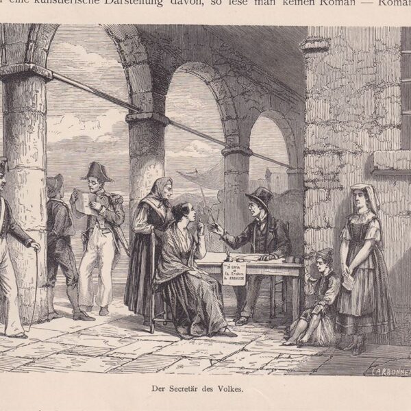 Napoli, Scrivano Pubblico, 1884