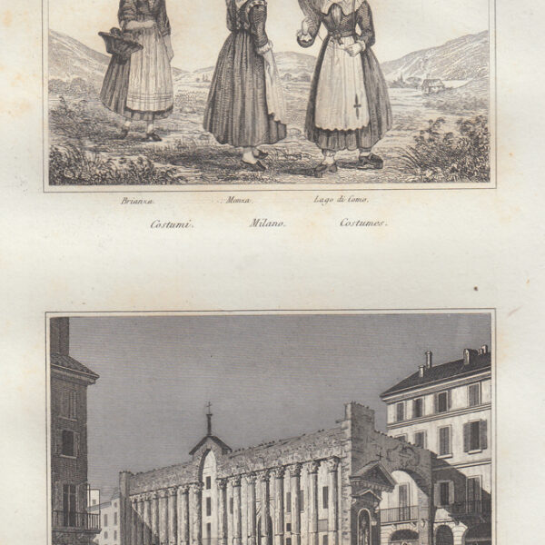 Milano, Colonne San Lorenzo, 1834