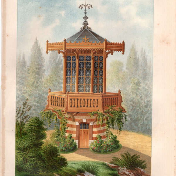 Chiosco, Cromolitografia, 1887