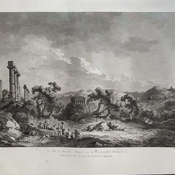 Agrigento, Antiche rovine, Saint-Non, 1781-86