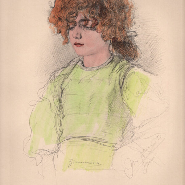 Wilhelm Allers, Volto di bambina, 1890