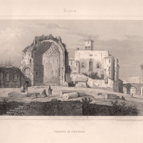 Roma, Tempio di Venere, 1860