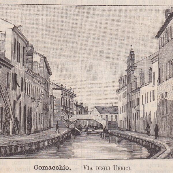 Comacchio, Via degli Uffici, 1890