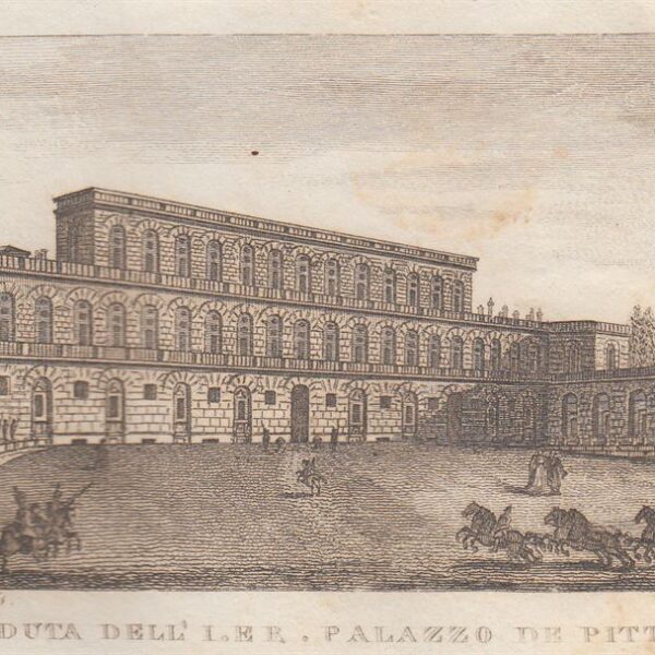 Veduta del Palazzo Pitti, Firenze, 1826