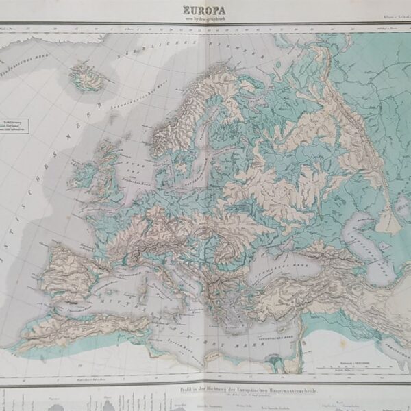 Mappa della Europa 1869