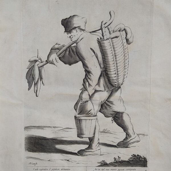 Mitelli Giuseppe Maria, Arti e Mestieri per la via, Venditore di trippa, Tripparolo, 1660