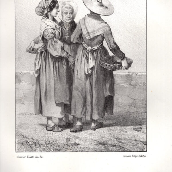 Costumi Piemontesi, Dintorni di Nizza, 1850