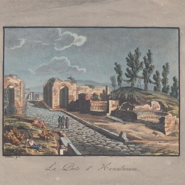 Pompei, La Porta di Ercolano, 1830