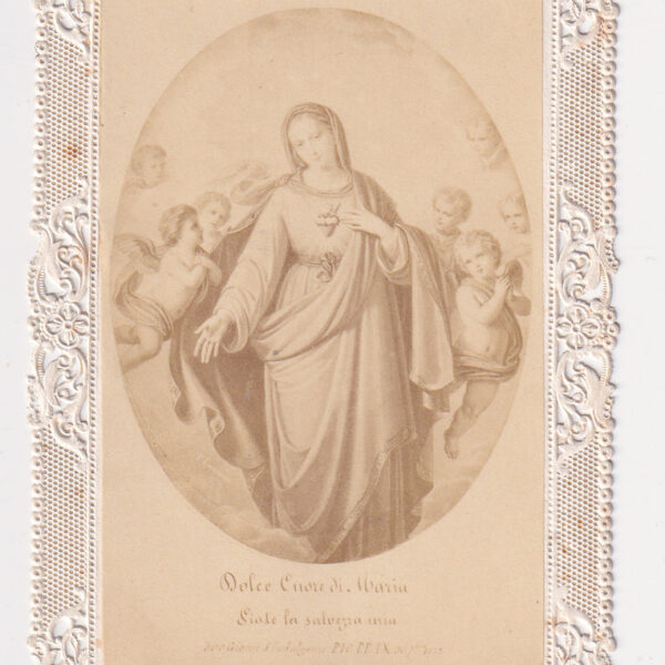 Santino antico, Cuore di Maria, XIX sec.