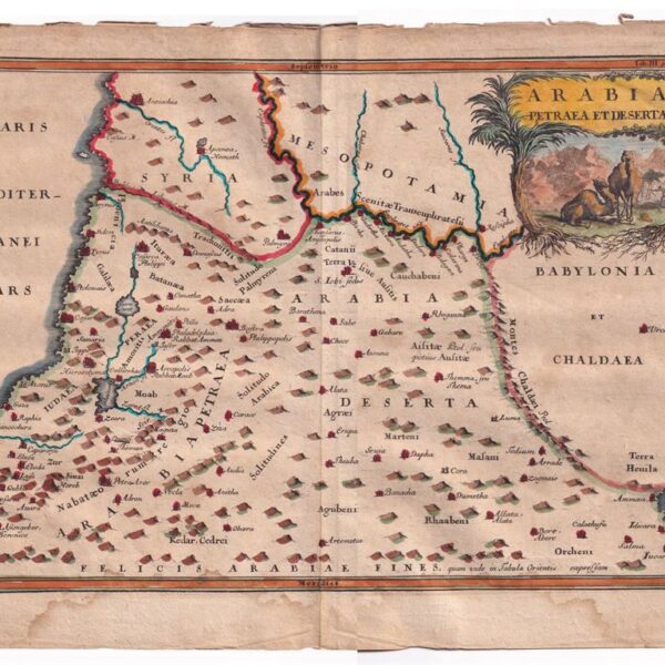 1701, Arabia Mappa dal Cellario
