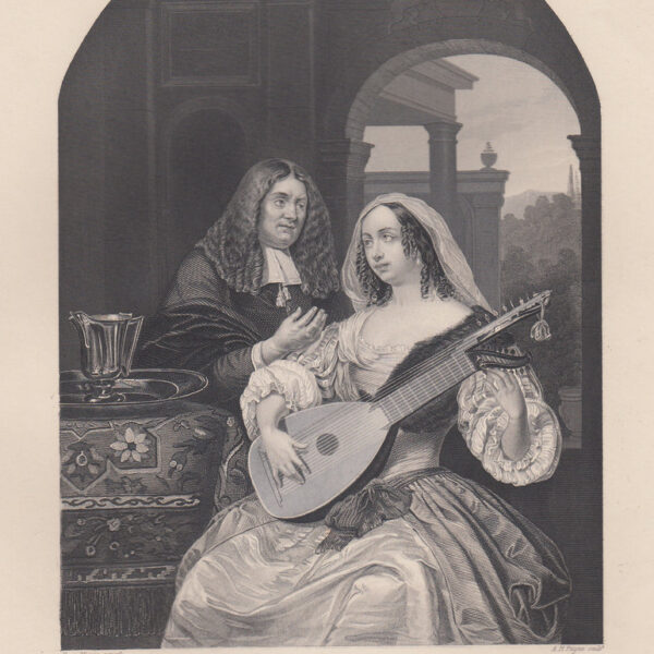 La suonatrice di Liuto, Mieris, 1840-50