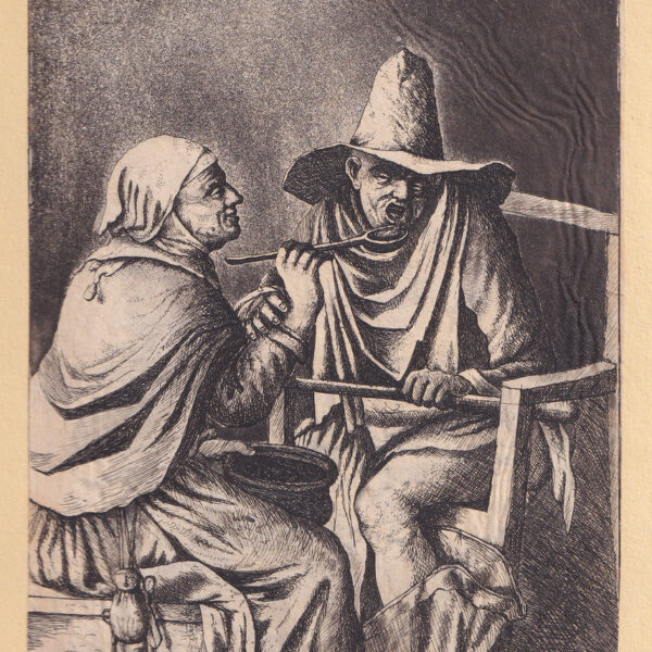 da Adriaen Van Ostade, Una donna imbocca uno stolto,1803