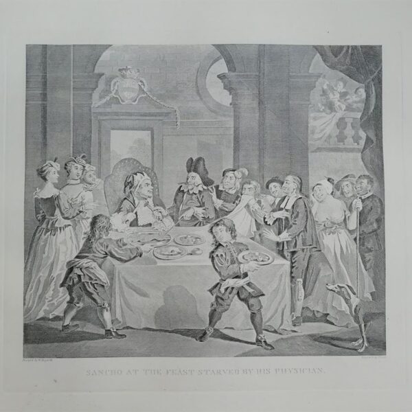 William Hogarth, Sancho at the Feast Starved by his Physician