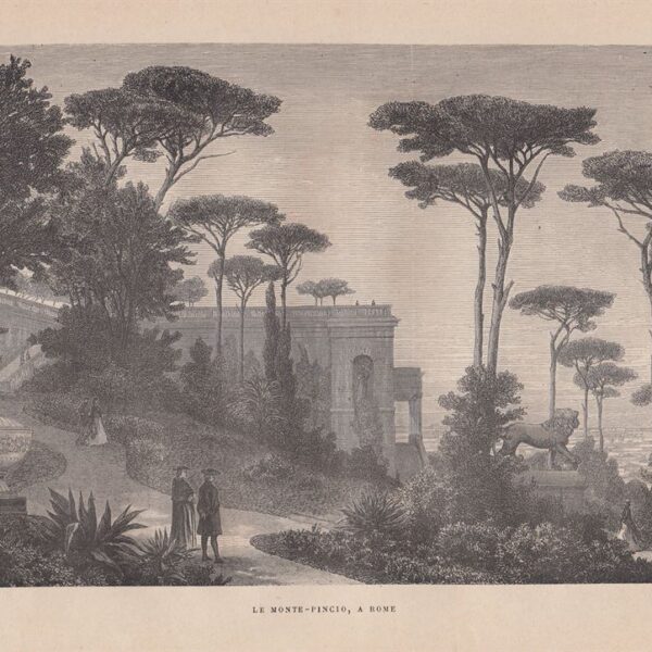Roma, Il Monte Pincio, 1860