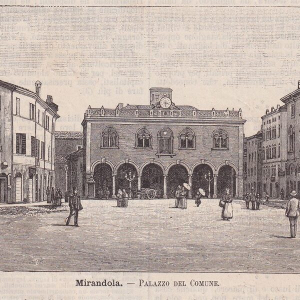 Mirandola, Palazzo del Comune, 1890