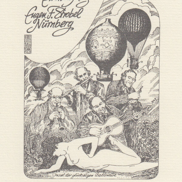 E.F.Strobel-Matza exlibris