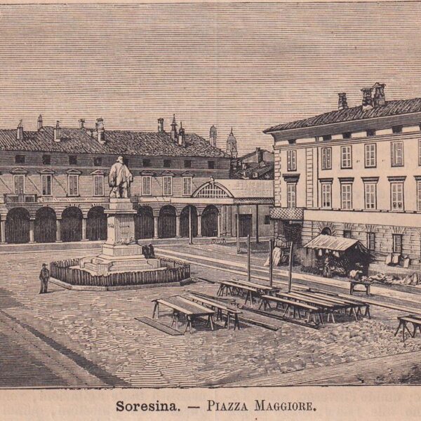 Soresina, Cremona, Piazza Maggiore, 1890