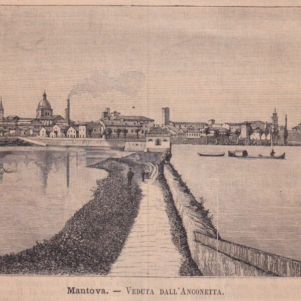 Mantova, Veduta dell'Anconetta, 1890