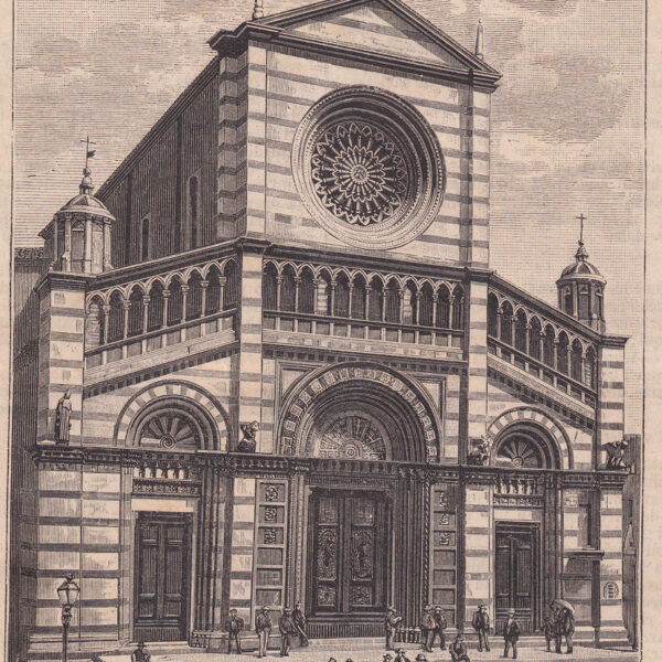 Grosseto, Facciata della Cattedrale, 1890