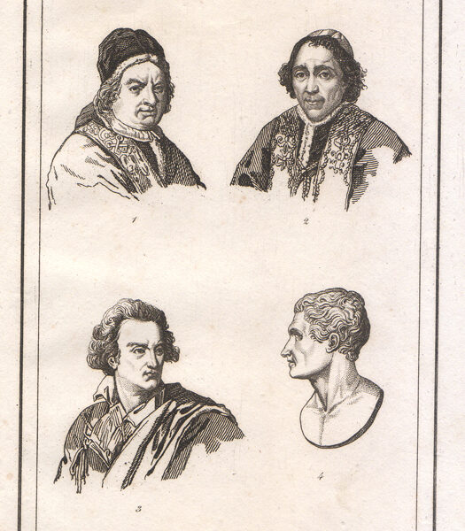 Benedetto XIV, Pio VII, Alfieri, Canova, 1835