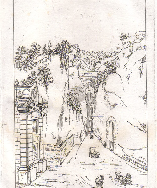 Napoli, Grotta Posillipo, B. Pinelli, 1823
