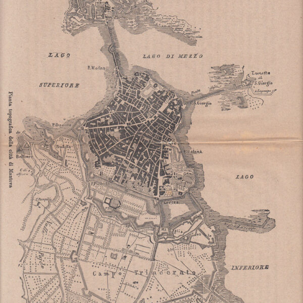 Mantova, Pianta topografica, 1871
