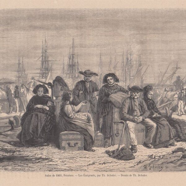 Th. Schuler, Les Emigrants, 1863